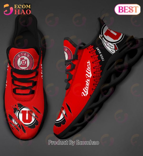 NCAA Utah Utes Personalized Max Soul Shoes Custom Name