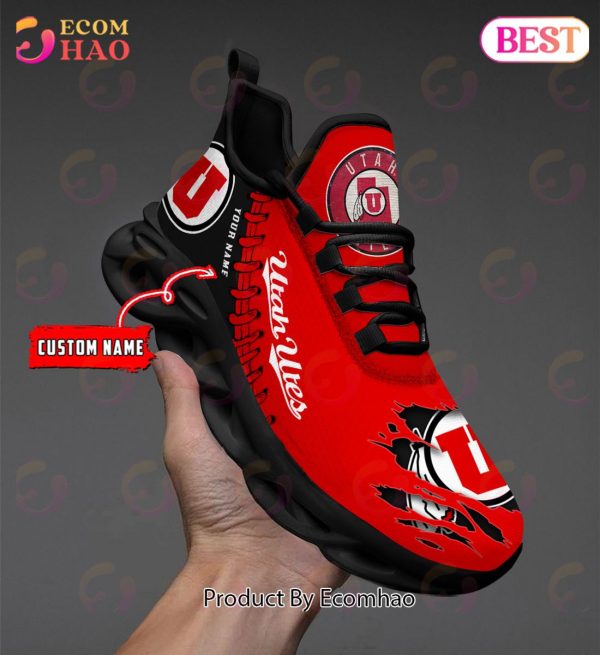 NCAA Utah Utes Personalized Max Soul Shoes Custom Name