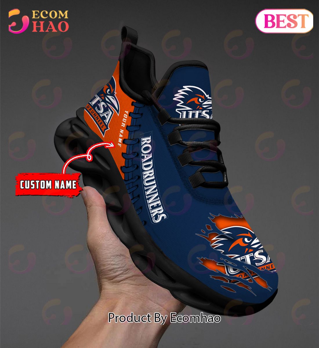 NCAA UTSA Roadrunners Personalized Max Soul Shoes Custom Name