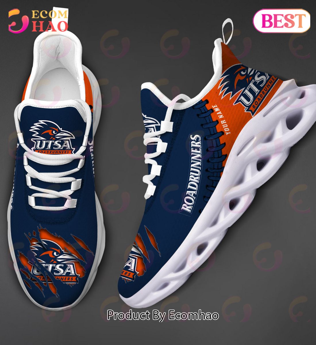 NCAA UTSA Roadrunners Personalized Max Soul Shoes Custom Name