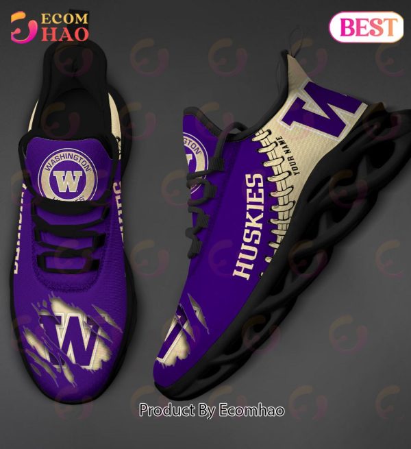 NCAA Washington Huskies Personalized Max Soul Shoes Custom Name