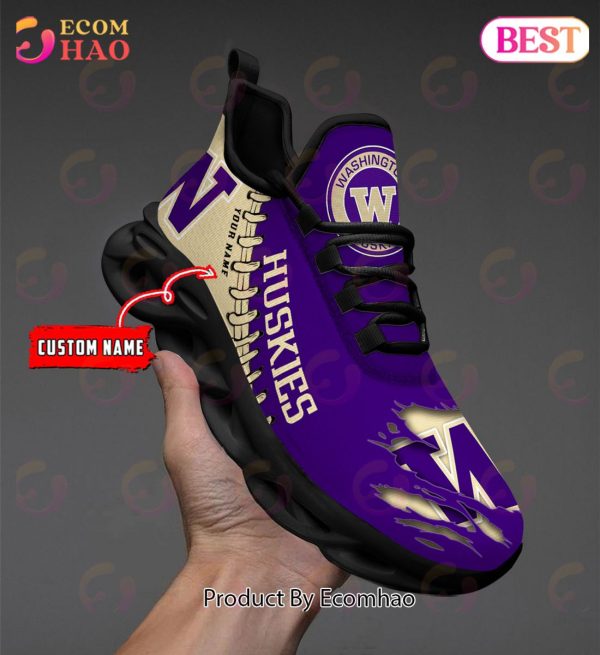 NCAA Washington Huskies Personalized Max Soul Shoes Custom Name