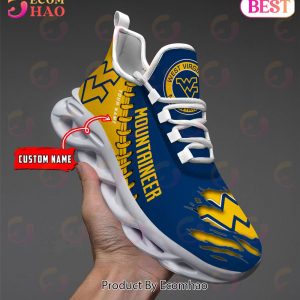 NCAA West Virginia Mountaineers Personalized Max Soul Shoes Custom Name