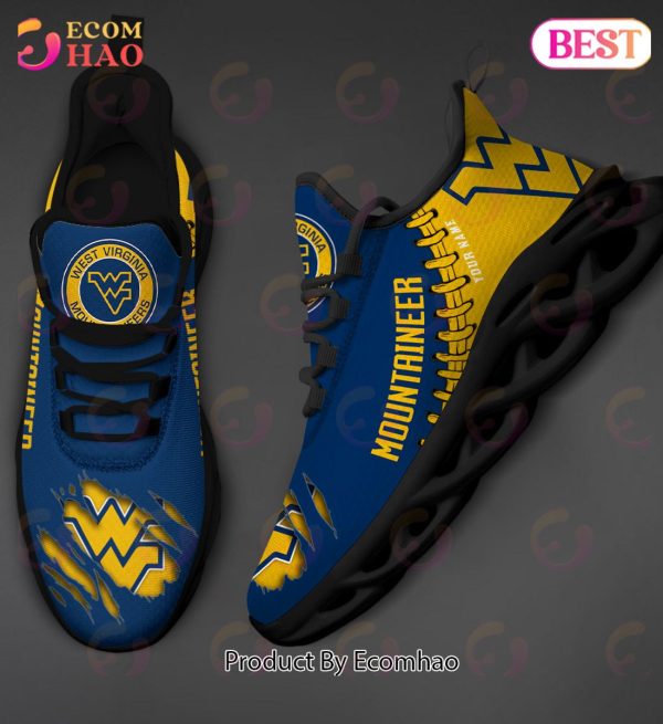 NCAA West Virginia Mountaineers Personalized Max Soul Shoes Custom Name