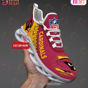 NFL Arizona Cardinals Personalized Max Soul Shoes Custom Name