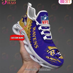NFL Baltimore Ravens Personalized Max Soul Shoes Custom Name