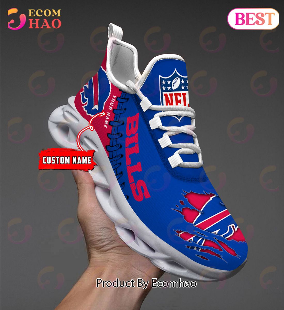 NFL Buffalo Bills Personalized Max Soul Shoes Custom Name