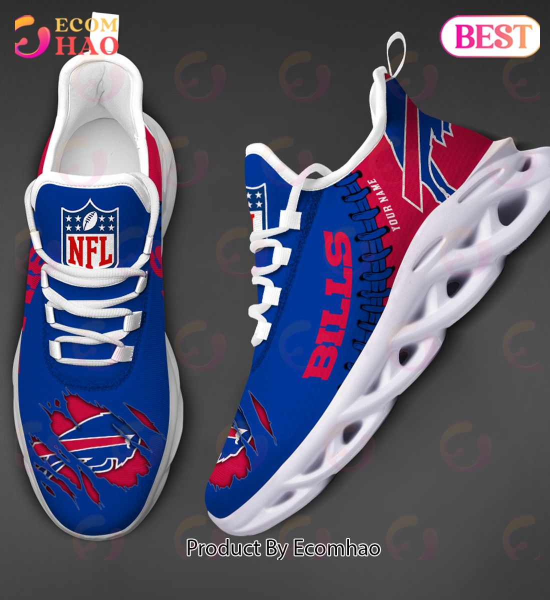 NFL Buffalo Bills Personalized Max Soul Shoes Custom Name