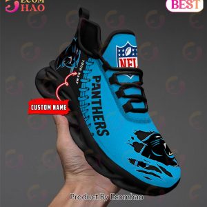 NFL Carolina Panthers Personalized Max Soul Shoes Custom Name