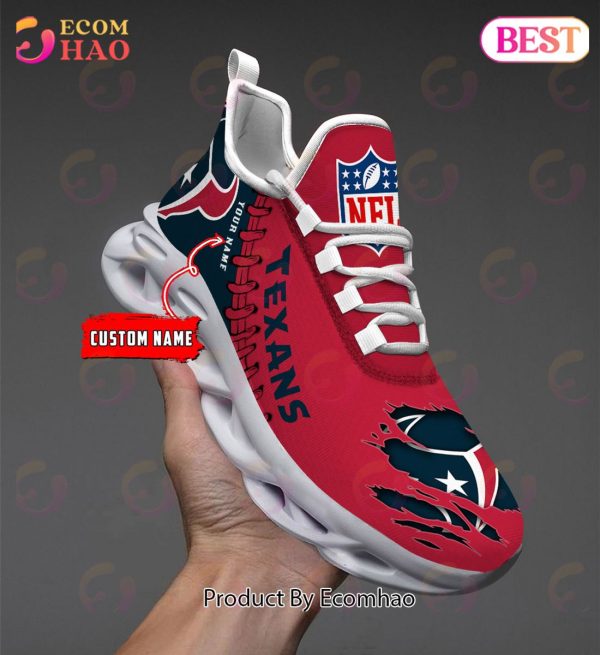 NFL Houston Texans Custom Name Air Jordan 13 Shoes V1
