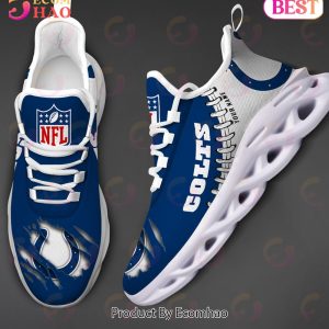 NFL Indianapolis Colts Personalized Max Soul Shoes Custom Name