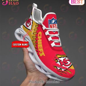 NFL Kansas City Chiefs Personalized Max Soul Shoes Custom Name