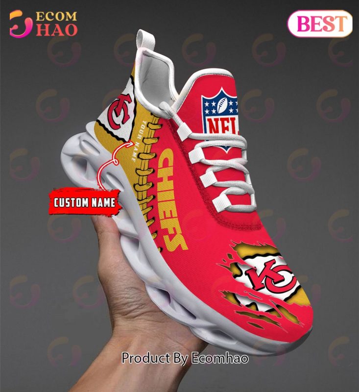 NFL Kansas City Chiefs Personalized Max Soul Shoes Custom Name ...