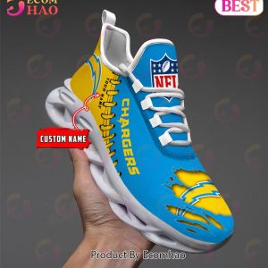 NFL Los Angeles Chargers Personalized Max Soul Shoes Custom Name
