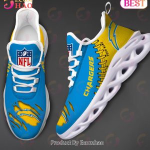 NFL Los Angeles Chargers Personalized Max Soul Shoes Custom Name