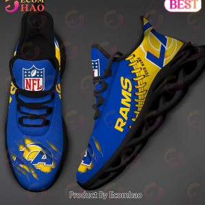NFL Los Angeles Rams Personalized Max Soul Shoes Custom Name