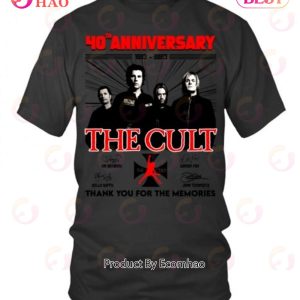 40th Anniversary 1983 – 2023 The Cult Thank You For The Memories T-Shirt