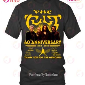 The Cult 40th Anniversary 1983 – 2023 Thank You For The Memories T-Shirt
