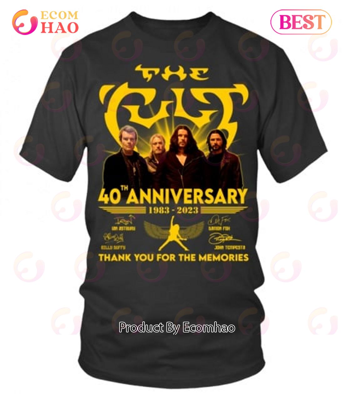 The Cult 40th Anniversary 1983 – 2023 Thank You For The Memories T-Shirt