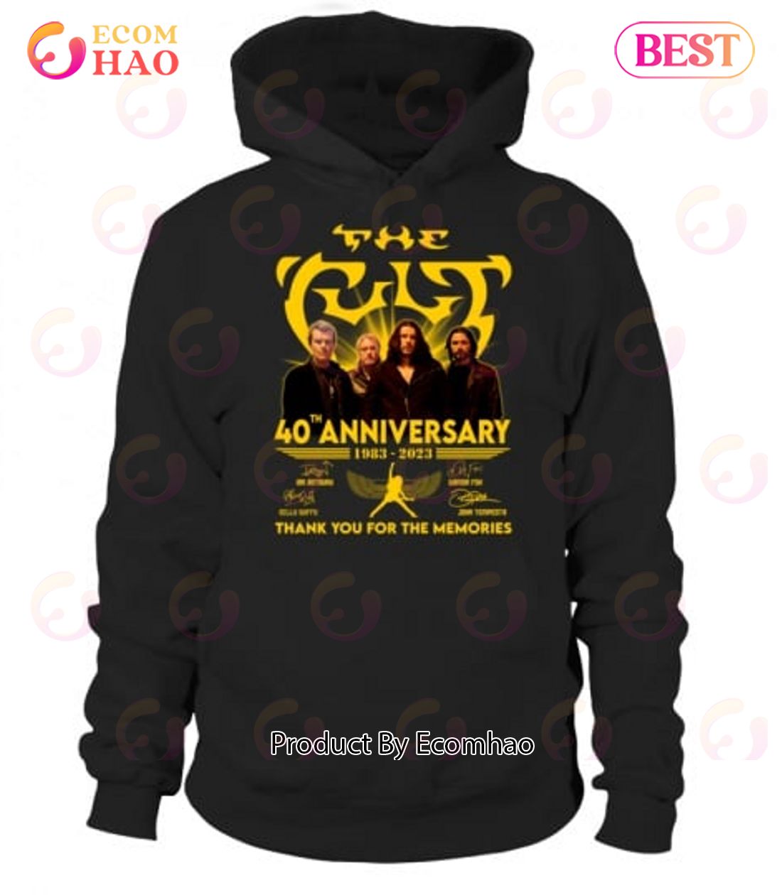 The Cult 40th Anniversary 1983 – 2023 Thank You For The Memories T-Shirt