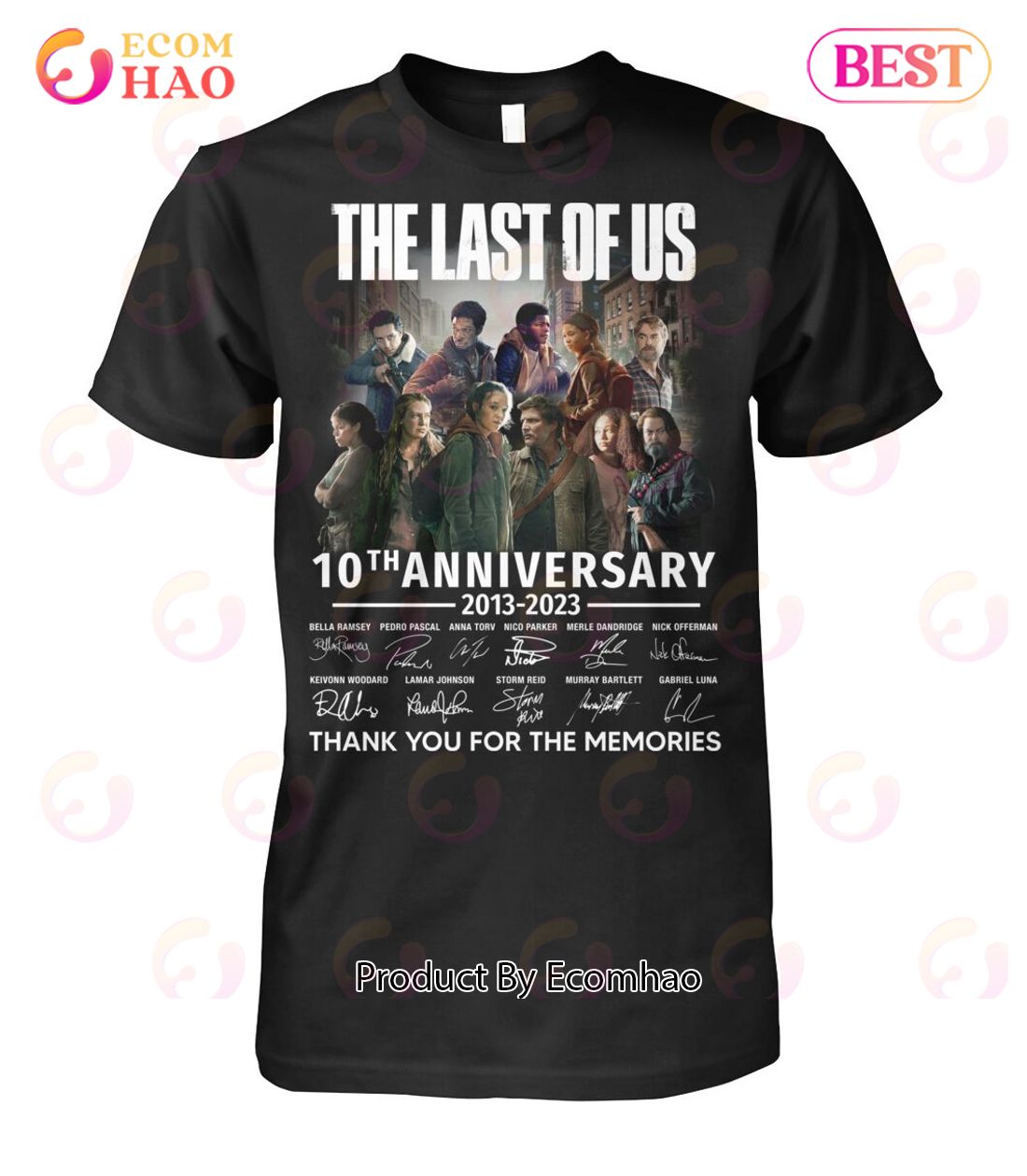 The Last Of Us 10th Anniversary 2013 – 2023 Thank You For The Memories T-Shirt