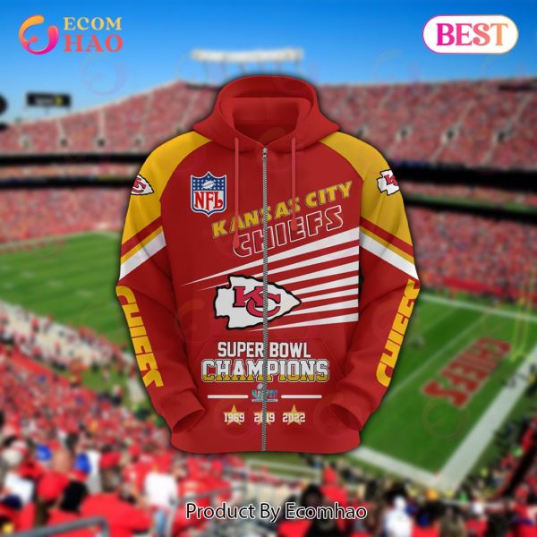 Kansas City Chiefs 2022 Champions Super Bowl 3D Hoodie