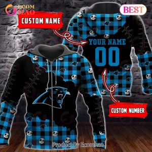 Personalized NFL Carolina Panthers 3D Flannel Hoodie