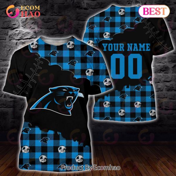 Personalized NFL Carolina Panthers 3D Flannel Hoodie