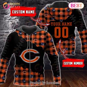 Personalized NFL Chicago Bears 3D Flannel Hoodie
