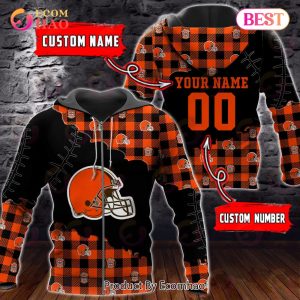 Personalized NFL Cleveland Browns 3D Flannel Hoodie