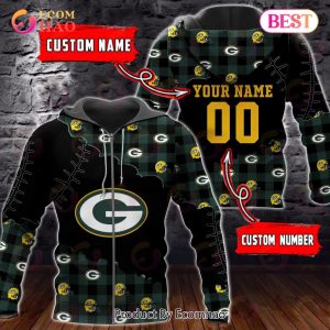 Personalized NFL Green Bay Packers 3D Flannel Hoodie