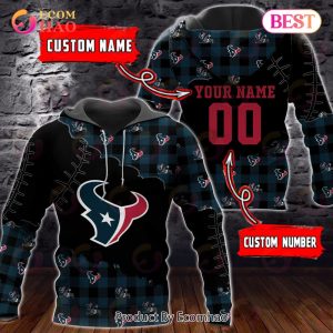 Personalized NFL Houston Texans 3D Flannel Hoodie