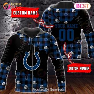 Personalized NFL Indianapolis Colts 3D Flannel Hoodie