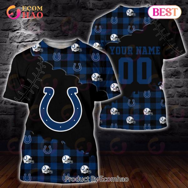 Personalized NFL Indianapolis Colts 3D Flannel Hoodie