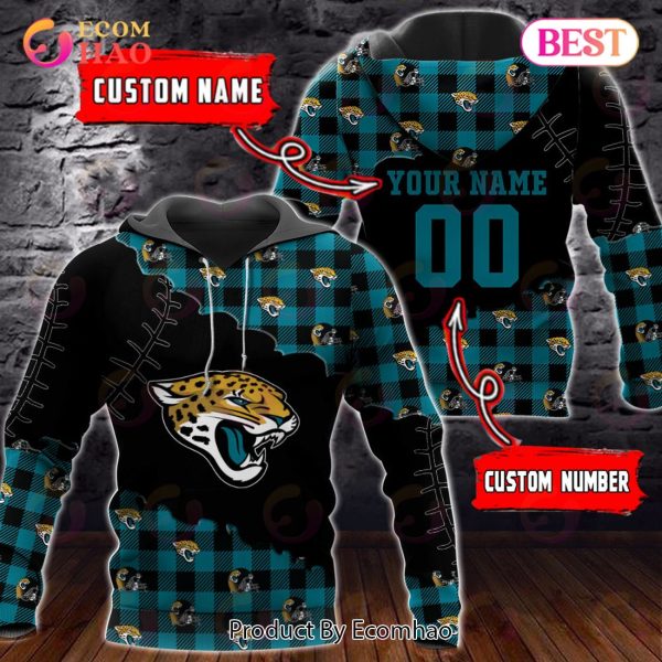 Personalized NFL Jacksonville Jaguars 3D Flannel Hoodie