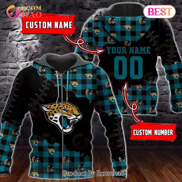 Personalized NFL Jacksonville Jaguars 3D Flannel Hoodie