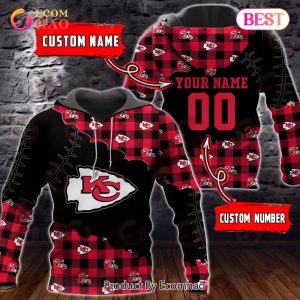 Personalized NFL Kansas City Chiefs 3D Flannel Hoodie