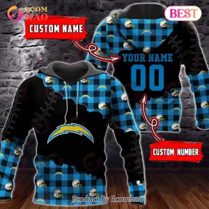 Personalized NFL Los Angeles Chargers 3D Flannel Hoodie