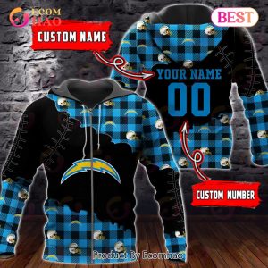 Personalized NFL Los Angeles Chargers 3D Flannel Hoodie