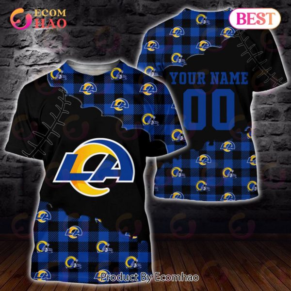 Personalized NFL Los Angeles Rams 3D Flannel Hoodie