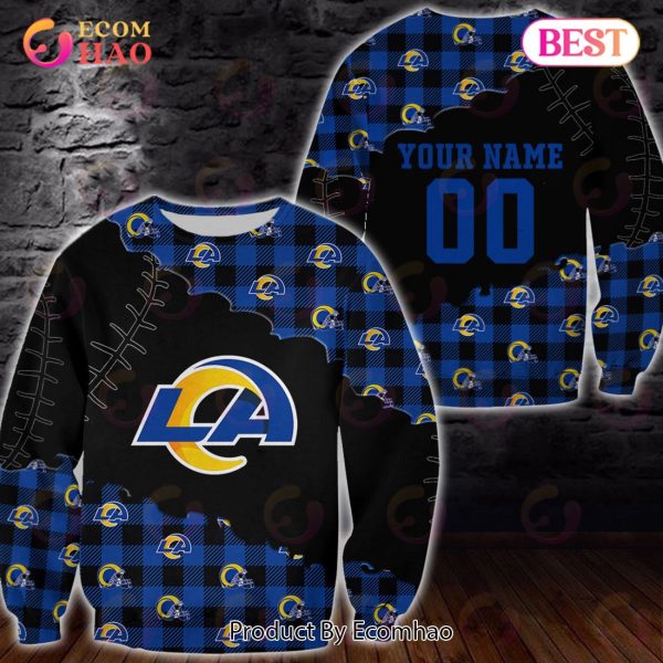 Personalized NFL Los Angeles Rams 3D Flannel Hoodie
