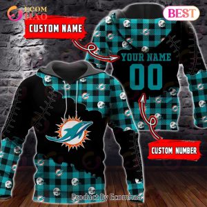 Personalized NFL Miami Dolphins 3D Flannel Hoodie
