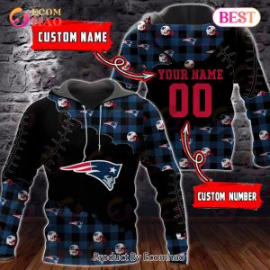 Personalized NFL New England Patriots 3D Flannel Hoodie