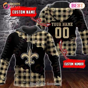 Personalized NFL New Orleans Saints 3D Flannel Hoodie