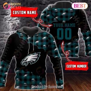 Personalized NFL Philadelphia Eagles 3D Flannel Hoodie