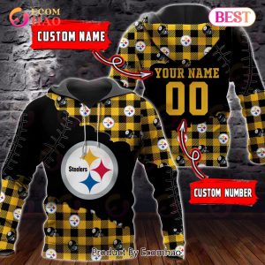 Personalized NFL Pittsburgh Steelers 3D Flannel Hoodie