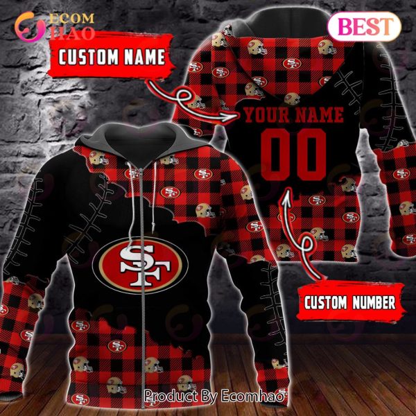 Personalized NFL San Francisco 49ers 3D Flannel Hoodie