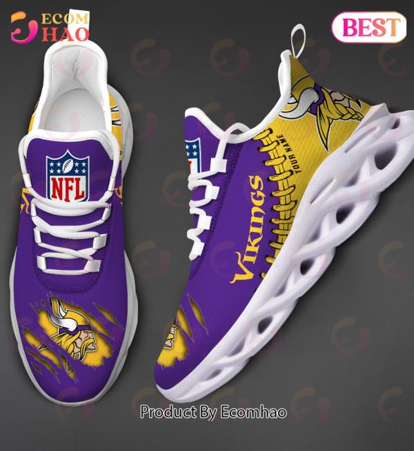 NFL Minnesota Vikings Personalized Max Soul Shoes Custom Name