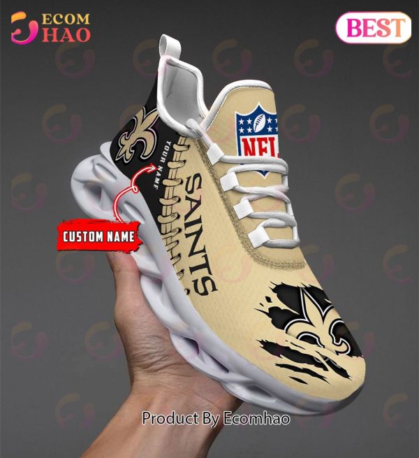 NFL New Orleans Saints Personalized Max Soul Shoes Custom Name