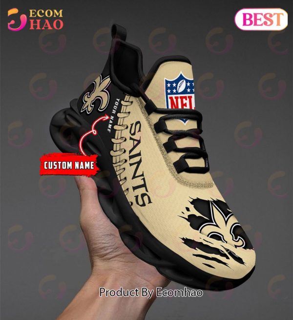 NFL New Orleans Saints Personalized Max Soul Shoes Custom Name